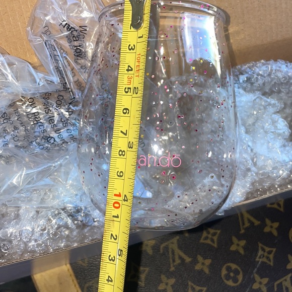 4pc acrylic, glitter, stemless, wine, glasses - Picture 7 of 7